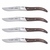 CUCHILLO TRES CLAVELES CHULETEROS GOURMET 10 CMS. JGO.4 PZAS.