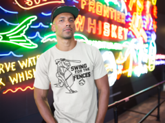 Eikonikos33 Unisex premium t-shirt- Swing for the fences on internet