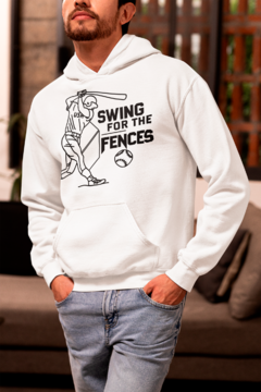 Eikonikos33 Unisex Hoodie- Swing for the fences on internet