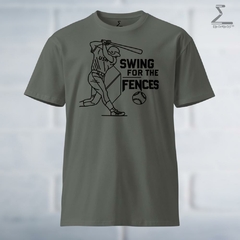 Eikonikos33 Unisex premium t-shirt- Swing for the fences - Eikonikos33