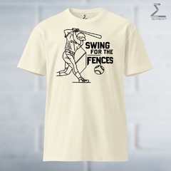 Eikonikos33 Unisex premium t-shirt- Swing for the fences - online store