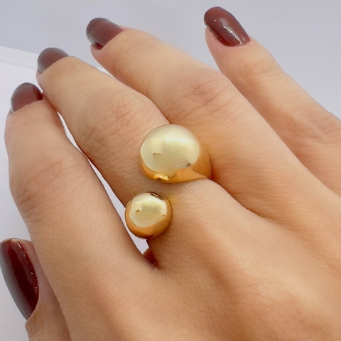 Anel 2 esferas Ajustável - comprar online