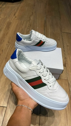 Tênis Gucci Premium Couro Masculino