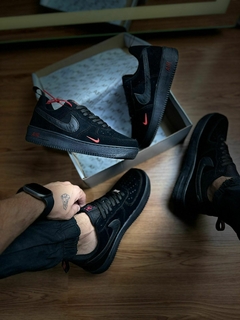 Tênis Nike Air Force Camurça Black Suede Premium Masculino - loja online
