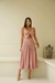 Conjunto saia e cropped na cor rosê - comprar online