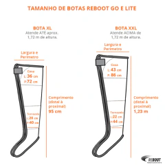 Botas Reboot Go Tamanho XL (PAR) - Não acompanha o equipamento - comprar online