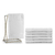 Kit 06 toalhas Bellarte Social Para Lavabo - Branco