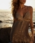 Vestido plissado gold