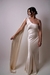 Vestido longo cetim perolado - comprar online