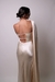 Vestido longo cetim perolado - loja online