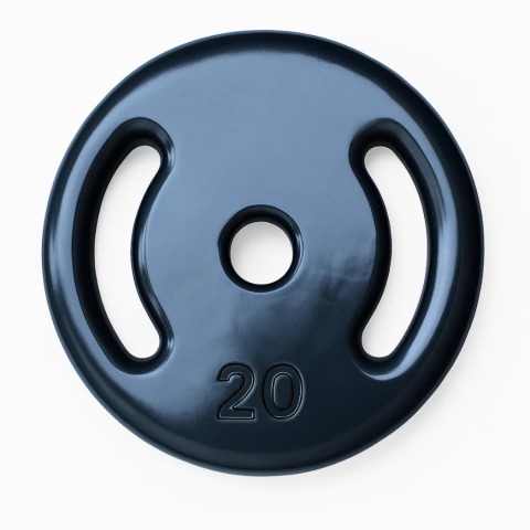 Anilha 20kg Emborrachada Preto