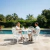 Conjunto 1 Mesa Para Jardim 4 Poltronas Malbec Piscina Laser