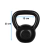 Kettlebell 10Kg Emborrachado Cor Preto - comprar online