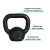 Kettlebell Pintado 4 Kg Preto - comprar online