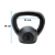 Kettlebell Pintado 8 Kg Preto na internet