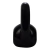 Kettlebell 10Kg Emborrachado Cor Preto - SANFER