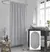 Set de baño (cortina + ganchos cortina + alfombra antideslizante). - comprar online