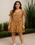 Vestido Fabiana Arruda manga - Estampado - comprar online