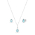 Conjunto Colar e Brinco Gota Cravejado - loja online