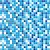 Pastilha - Branco e tons de azul - comprar online