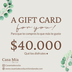 Gift Card (3 importes) para que esa persona especial pueda elegir lo que más le guste ❤️ - comprar online
