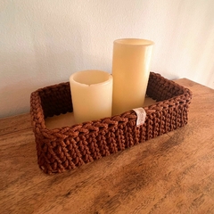 Cesto rectangular MEDIANO 30 x 15 cm. 8 cm de altura