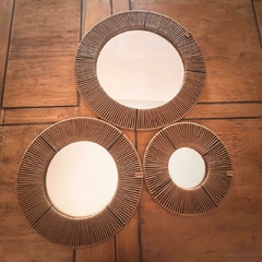 ¡PROMO SET 10% OFF!: Trio Espejo Esmeralda 30 cm, 40 cm y 50 cm de diámetro - comprar online