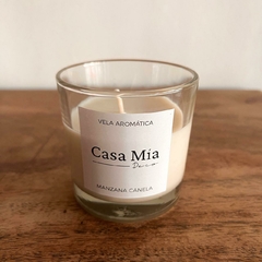 Vela aromática 225 cc. Recipiente de vidrio 8,5 x 8,5 cm - tienda online