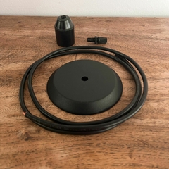 Kit eléctrico para lámparas color negro, sirve para todas las lámparas