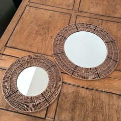 Imagen de Dúo Espejos Granate Kraft 40 y 60 cm de diámetro ¡10% OFF!