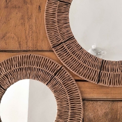 Dúo Espejos Granate Kraft 40 y 60 cm de diámetro ¡10% OFF! - Casa Mia Deco