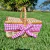Cesta Piquenique de Vime Mini com Forro Xadrez Rosa 25x17x11cm na internet