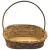 Cesta de Palha Carnaúba Oval Alta 36x19x6cm - Segredo das Artes