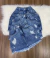 Saia jeans feminina 100 % algodão - comprar online
