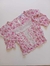 Blusa feminina curta social com detalhe renda - comprar online