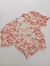 Blusa feminina curta social com detalhe botões