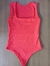 Body feminino malha anarruga vermelho