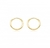 Brinco Semijoia Redondo Liso Ouro 18k - loja online