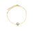 Pulseira Dourada Pérola Única - comprar online