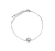 Pulseira Pérola Única Rodio Branco - comprar online