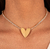 Conjunto Choker Cravejada Navete Coração na internet