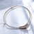 Colar arco sofisticado Prata Moderno - comprar online