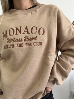 Buzo MÓNACO camel + chocolate