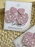 Aros Arcilla colgantes- Corazón violeta - comprar online