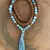 Conjunto de Japamala e Pulseira de Amazonita e Rudraksha na internet