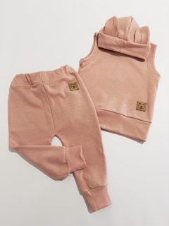 Conjunto osito rosa
