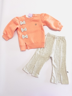 Conjunto moños frisa