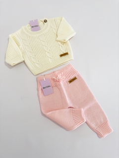 Pantalón recto rosa - comprar online