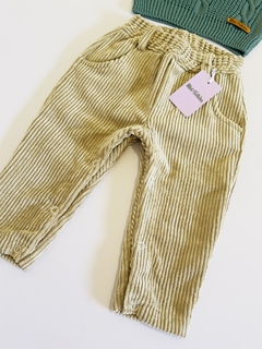 Pantalón corderoy camel 6 a 9 meses - comprar online