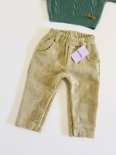 Pantalón corderoy camel 6 a 9 meses